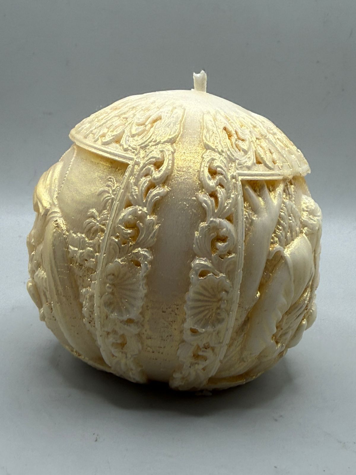 Vela Votiva Natividade 125g – Artesanal em Cera Vegetal, Sem Aroma | Tema Religioso e Decorativo | Eri Botanic