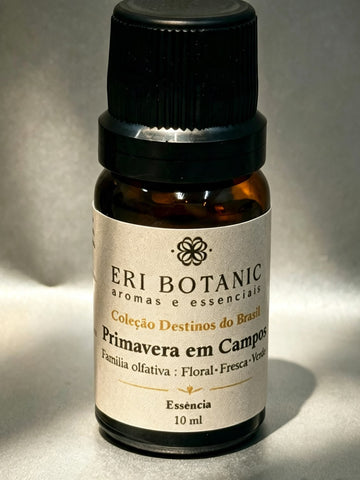 Essência Aromática Concentrada para Aromatizador de Tomada ou Difusor Eri Botanic | Coleção Destinos do Brasil | Primavera em Campos 10 ml