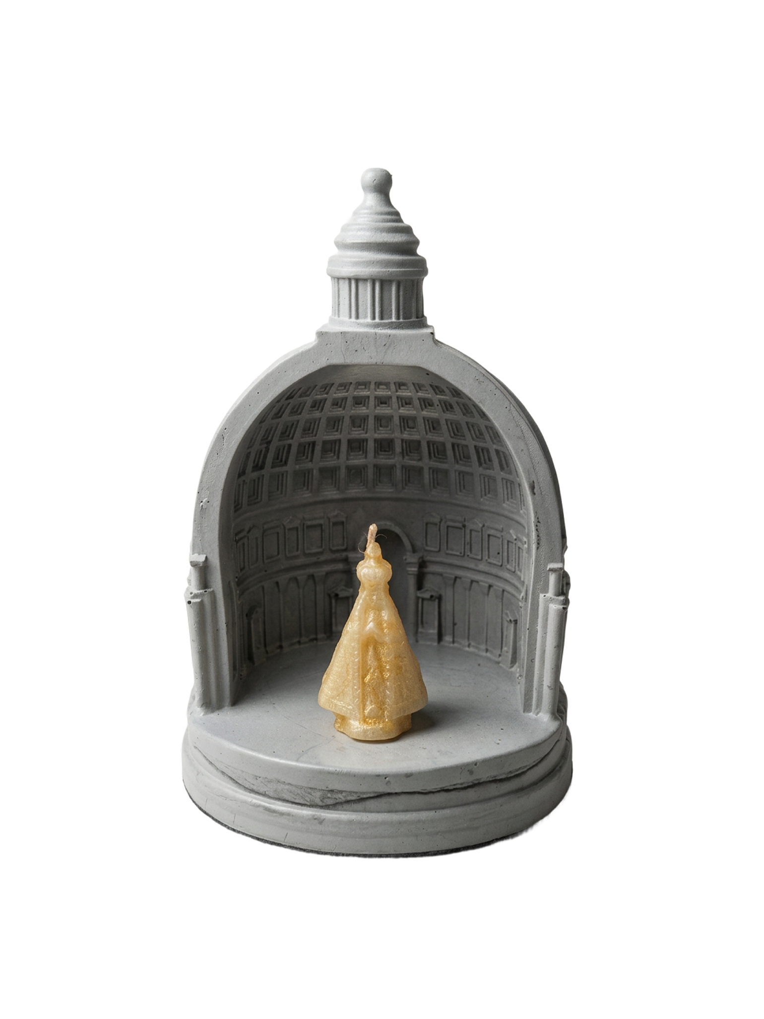 Vela Devocional Votiva Aromática Religiosa Decorativa Fé e Devoção Eri Botanic (Nossa Senhora na Capela de Cimento)