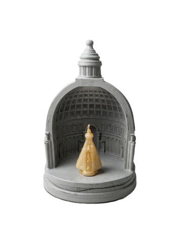 Vela Devocional Votiva Aromática Religiosa Decorativa Fé e Devoção Eri Botanic (Nossa Senhora na Capela de Cimento)