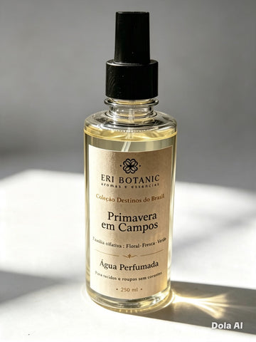 Água Perfumada para Tecidos Sem Corante Eri Botanic | Coleção Destinos do Brasil | Primavera em Campos 250ml