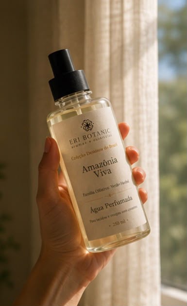 Água Perfumada para Tecidos Sem Corante Eri Botanic | Coleção Destinos do Brasil | Amazônia Viva 250ml
