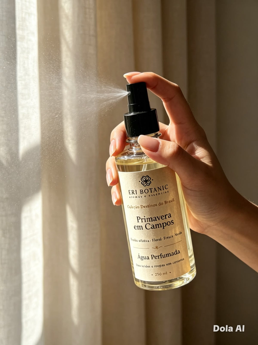 Água Perfumada para Tecidos Sem Corante Eri Botanic | Coleção Destinos do Brasil | Primavera em Campos 250ml