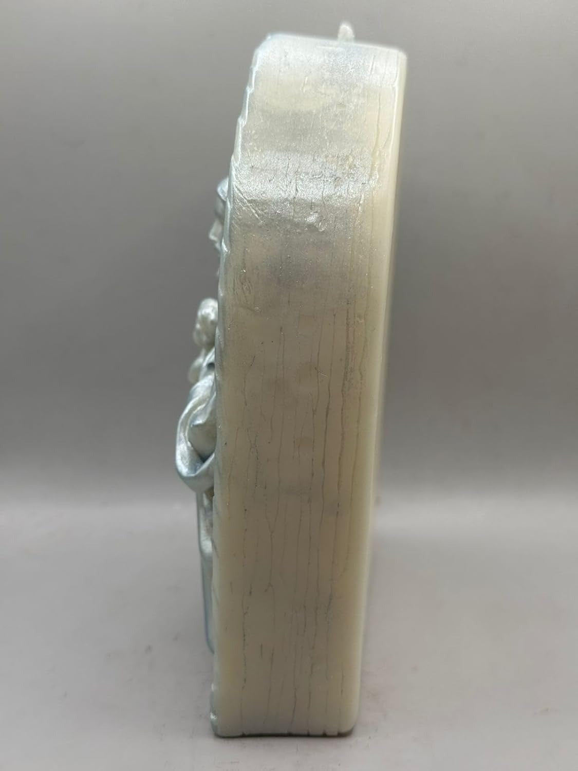 Vela Devocional Votiva Aromática Religiosa Decorativa Fé e Devoção Eri Botanic 15cm (Sagrada Família Prateada)
