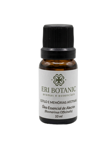 Óleo Essencial Natural 10ml Eri Botanic para Aromaterapia Difusor Massagem e Aromatizador Cerâmico (Alecrim)