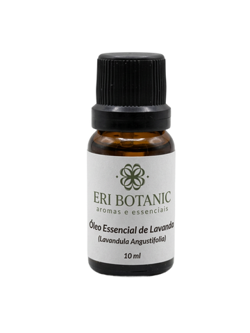 Óleo Essencial Natural 10ml Eri Botanic para Aromaterapia Difusor Massagem e Aromatizador Cerâmico (Lavanda)